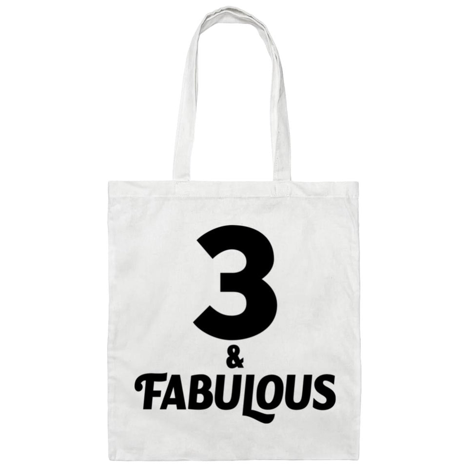 3rd Birthday 3 & Fabulous - Tote Bag White