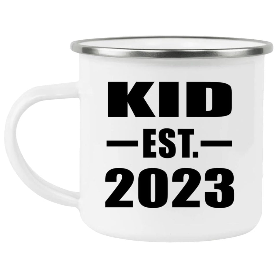Kid Established EST. 2023 - 12oz Camping Mug