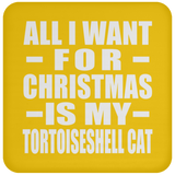 All I Want For Christmas Is My Tortoiseshell Cat - Coaster