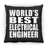 World's Best Electrical Engineer - Throw Pillow Black