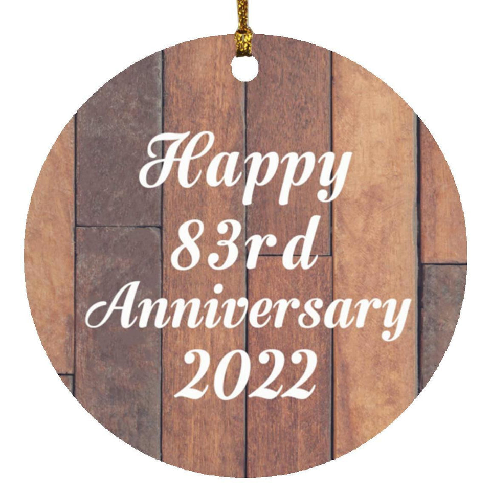 Happy 83rd Anniversary 2022 - Circle Ornament E