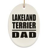 Lakeland Terrier Dad - Oval Ornament