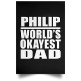Philip World's Okayest Dad - Poster Portrait