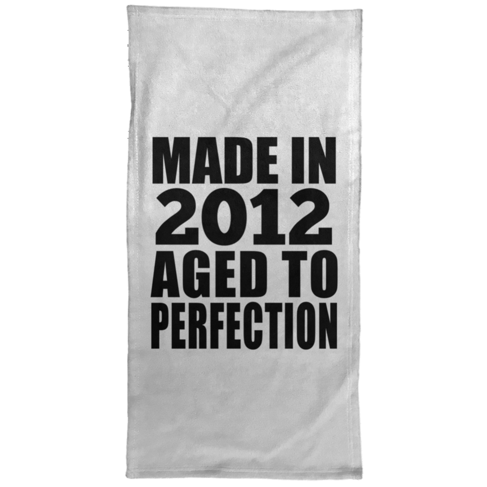 12th Birthday Made In 2012 Aged to Perfection - Hand Towel