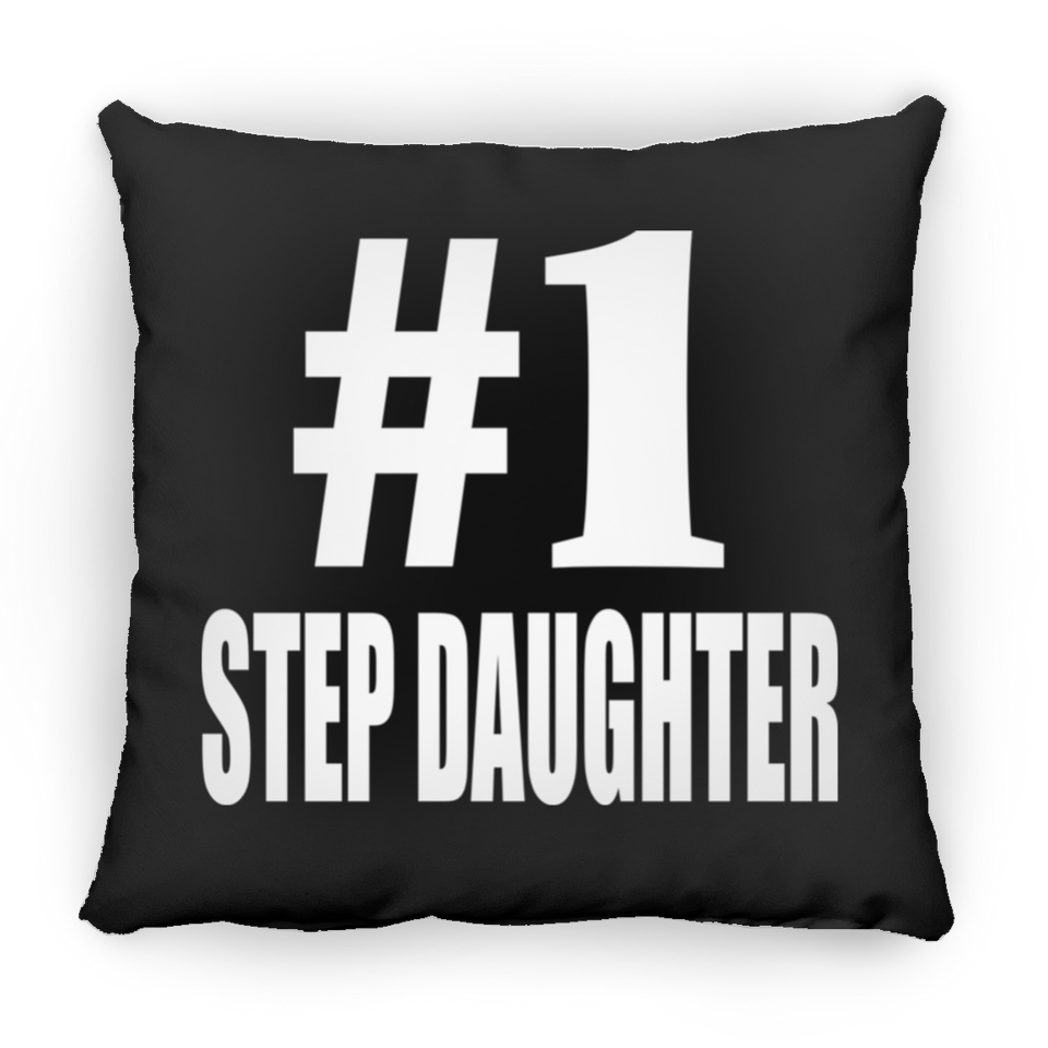Number One #1 Step Daughter - Throw Pillow Black