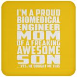 Proud Biomedical Engineer Mom Of Awesome Son - Drink Coaster