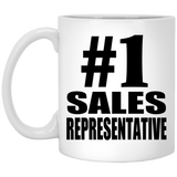 Number One #1 Sales Representative - 11 Oz Coffee Mug