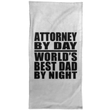 Attorney By Day World's Best Dad By Night - Hand Towel