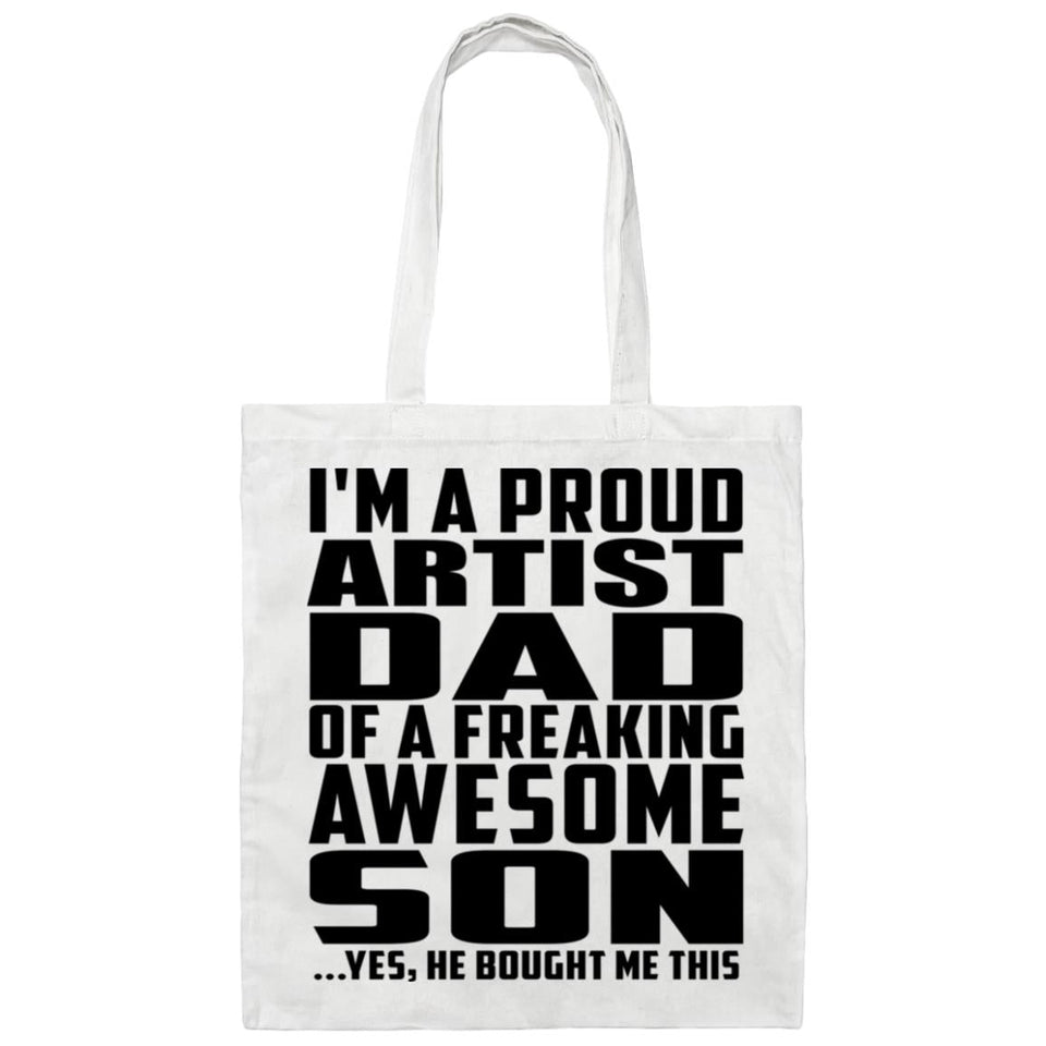 Proud Artist Dad Of Awesome Son - Tote Bag White
