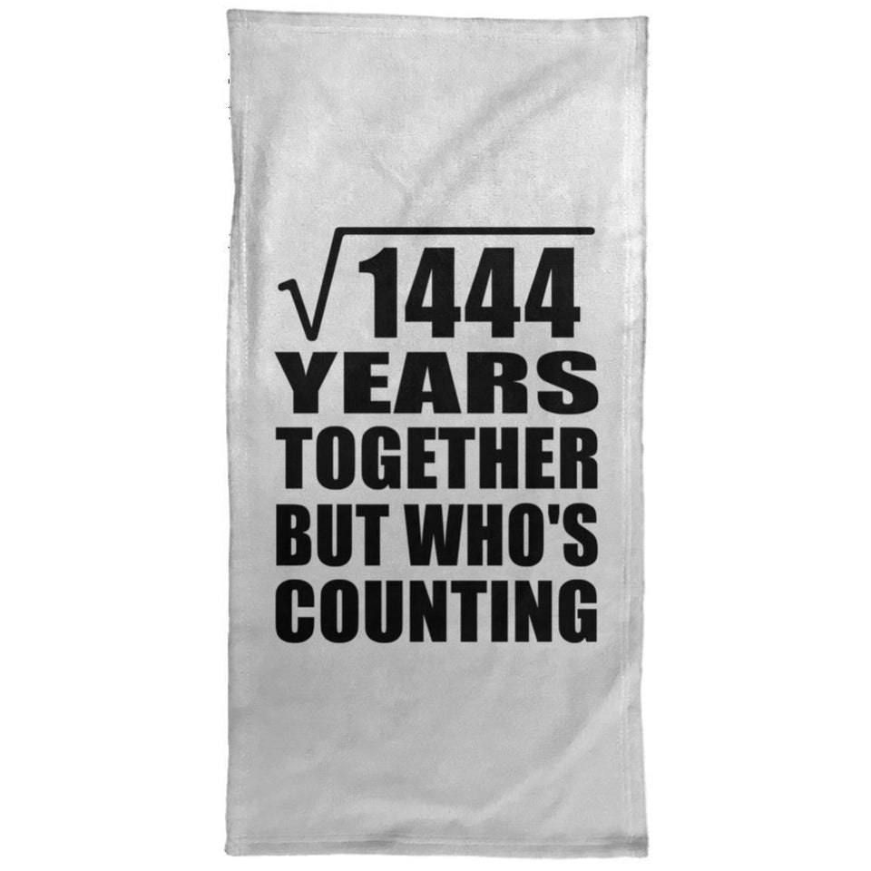 38th Anniversary Square Root of 1444 Years Who's Counting - Hand Towel