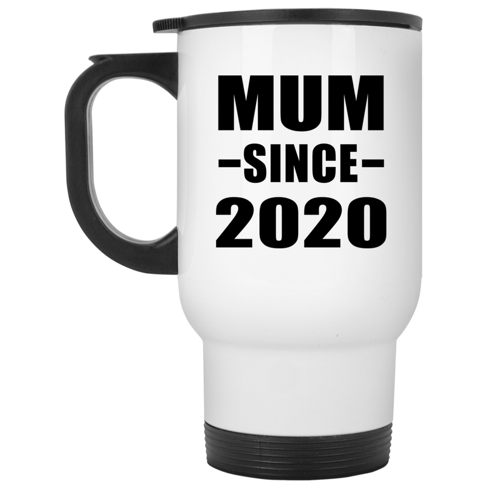 Mum Since 2020 - White Travel Mug