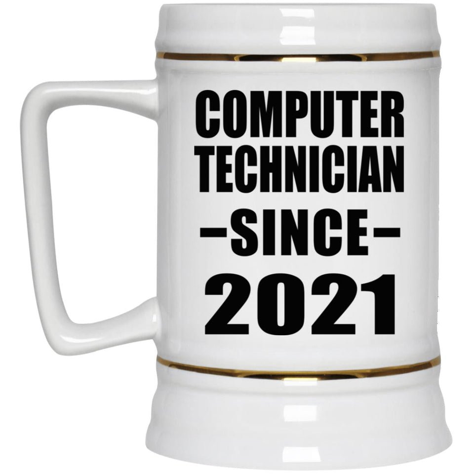 Computer Technician Since 2021 - Beer Stein