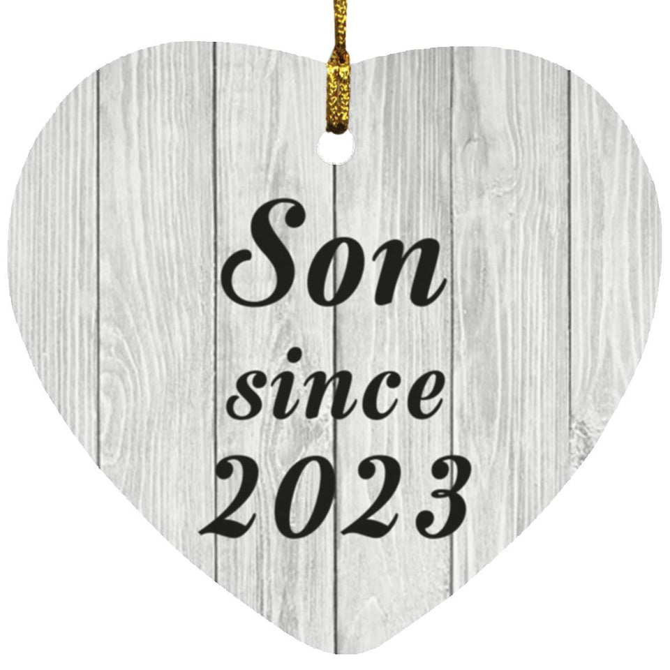 Son Since 2023 - Heart Ornament F