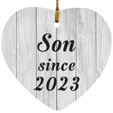 Son Since 2023 - Heart Ornament F