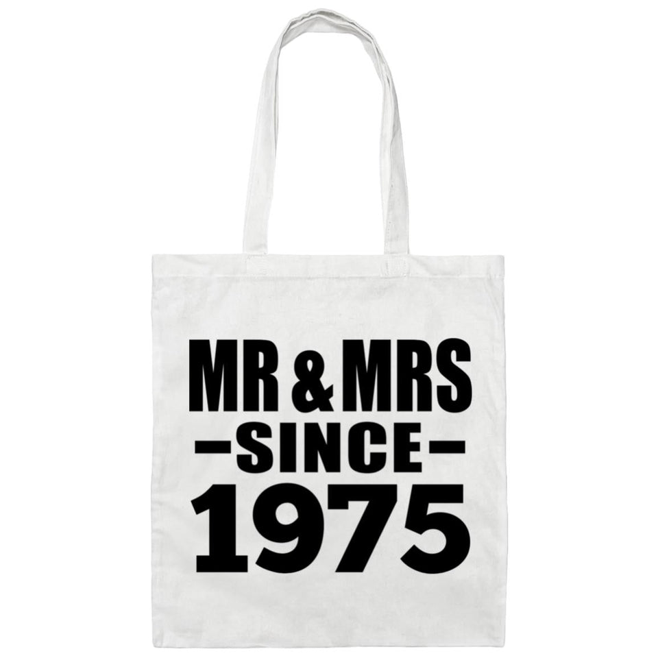 49th Anniversary Mr & Mrs Since 1975 - Tote Bag White