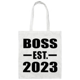 Boss Established EST. 2023 - Tote Bag White