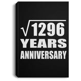 36th Anniversary Square Root of 1296 Years Anniversary - Canvas Portrait