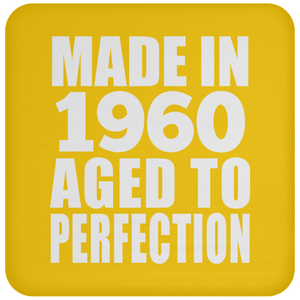64th Birthday Made In 1960 Aged to Perfection - Drink Coaster