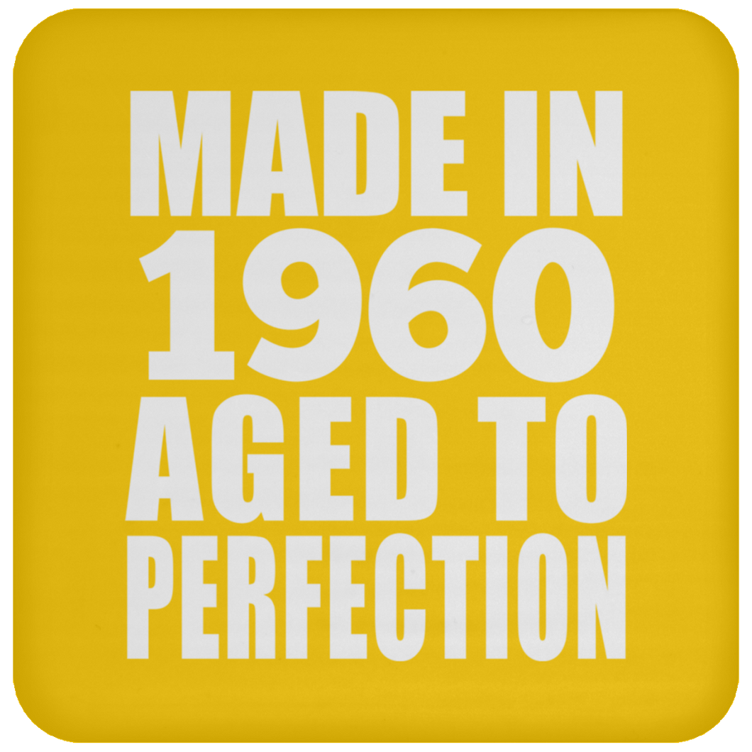 64th Birthday Made In 1960 Aged to Perfection - Drink Coaster