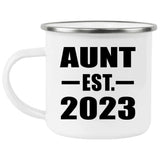 Aunt Established EST. 2023 - 12oz Camping Mug