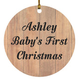 Ashley Baby's First Christmas - Circle Ornament C