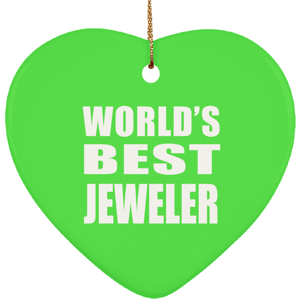 World's Best Jeweler - Heart Ornament