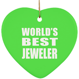 World's Best Jeweler - Heart Ornament