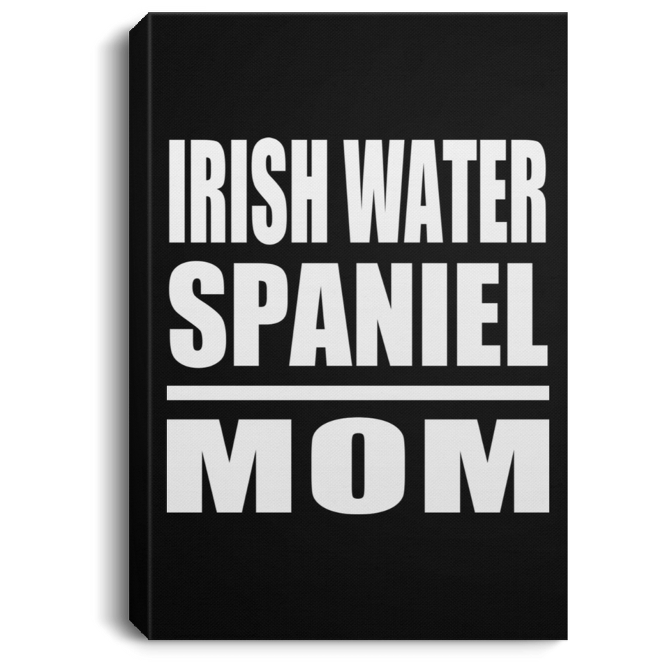Irish Water Spaniel Mom - Canvas Portrait