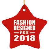 Fashion Designer Established EST. 2018 - Star Ornament