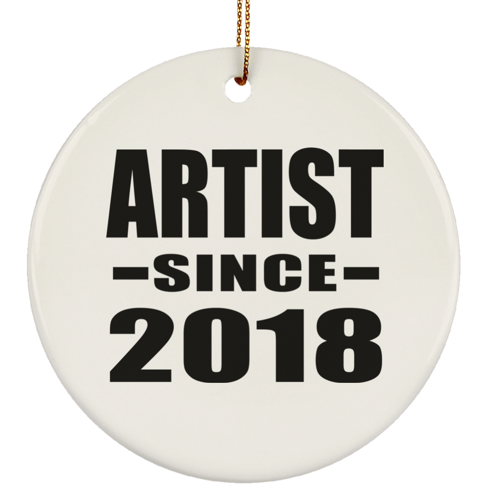 Artist Since 2018 - Circle Ornament