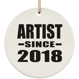 Artist Since 2018 - Circle Ornament
