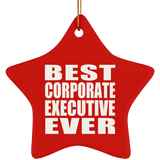 Best Corporate Executive Ever - Star Ornament