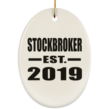 Stockbroker Established EST. 2019 - Oval Ornament