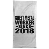 Sheet Metal Worker Since 2018 - Hand Towel