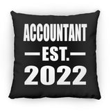 Accountant Established EST. 2022 - Throw Pillow Black