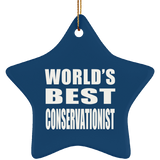 World's Best Conservationist - Star Ornament