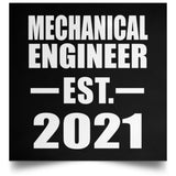 Mechanical Engineer Established EST. 2021 - Poster Square
