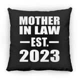 Mother In Law Established EST. 2023 - Throw Pillow Black