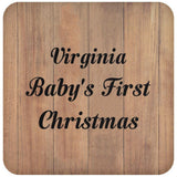 Virginia Baby's First Christmas - Drink Coaster C