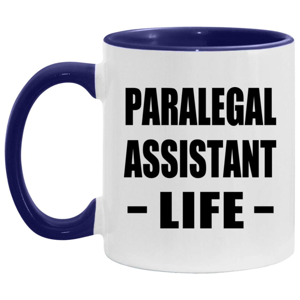 Paralegal Assistant Life - 11oz Accent Mug Purple