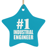 Number One #1 Industrial Engineer - Star Ornament
