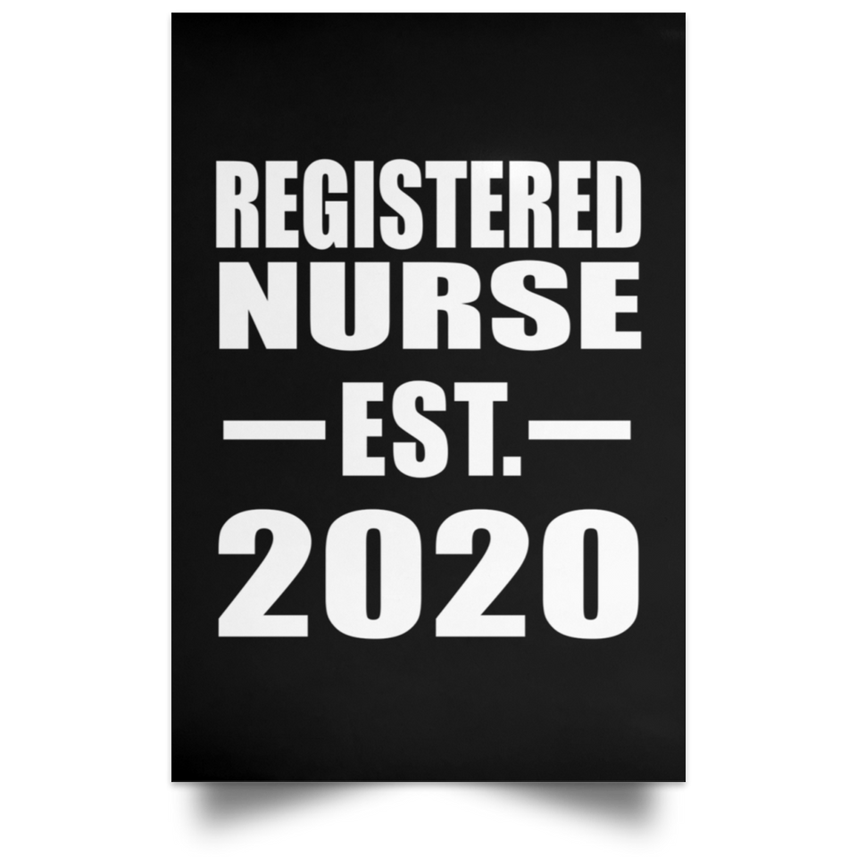 Registered Nurse Established EST. 2020 - Poster Portrait