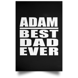Adam Best Dad Ever - Poster Portrait