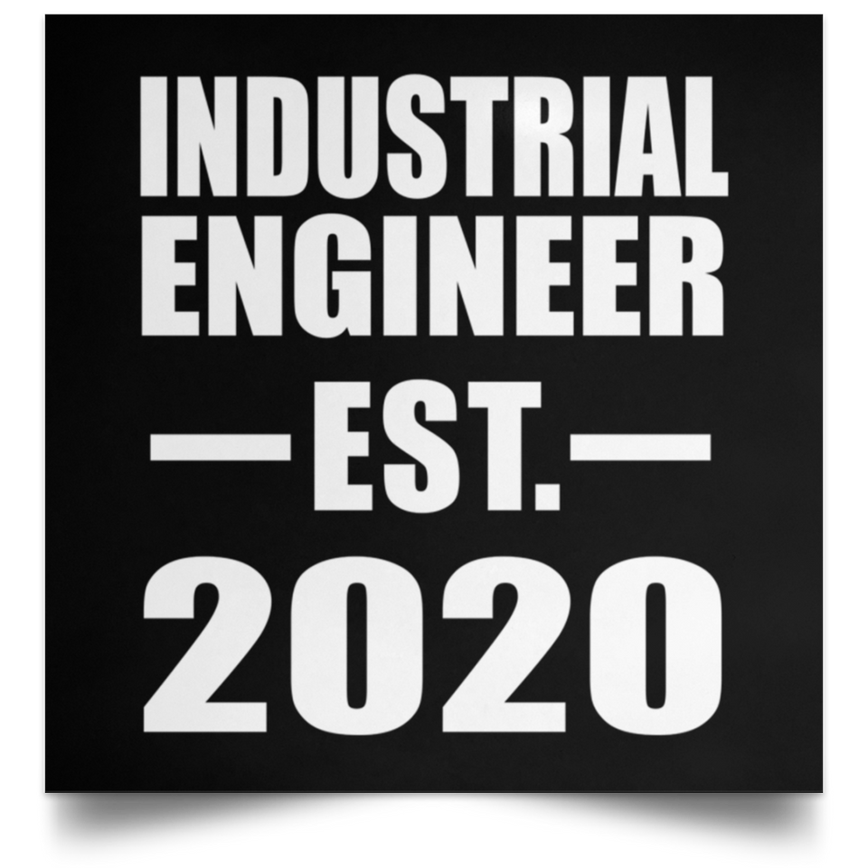 Industrial Engineer Established EST. 2020 - Poster Square