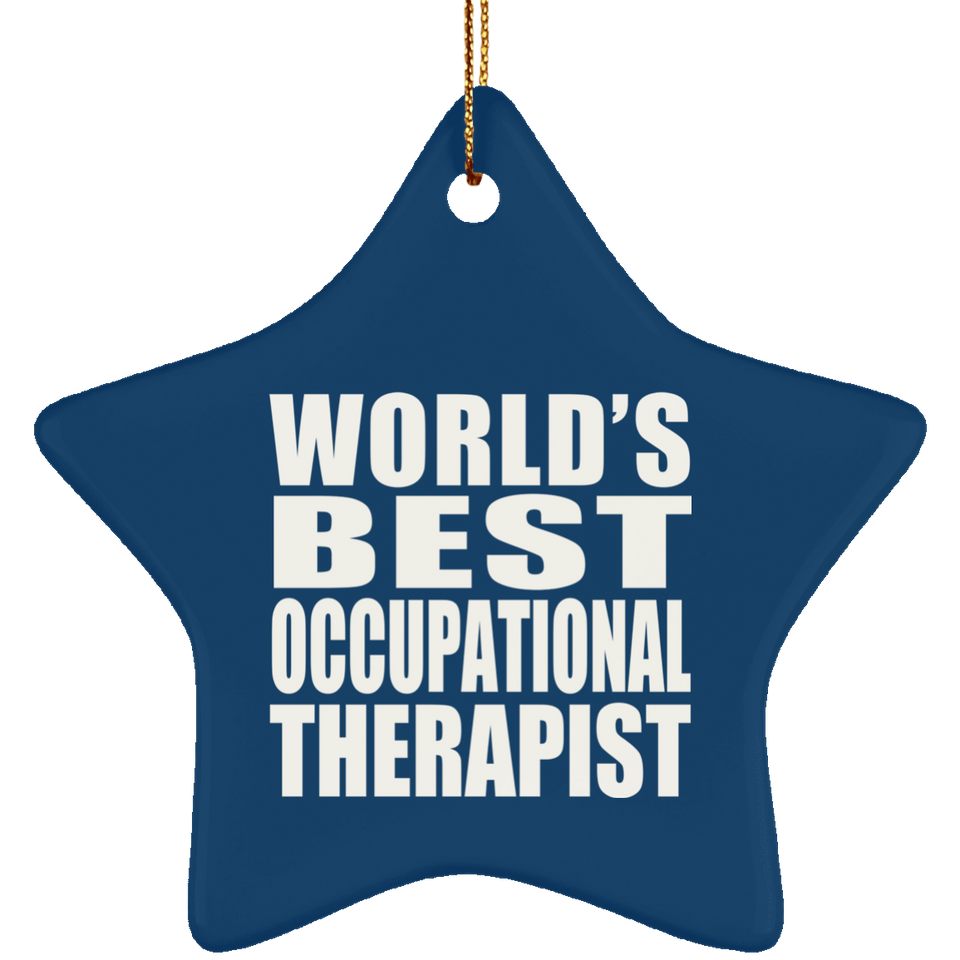 World's Best Occupational Therapist - Star Ornament