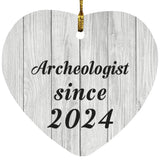 Archeologist Since 2024 - Heart Ornament F