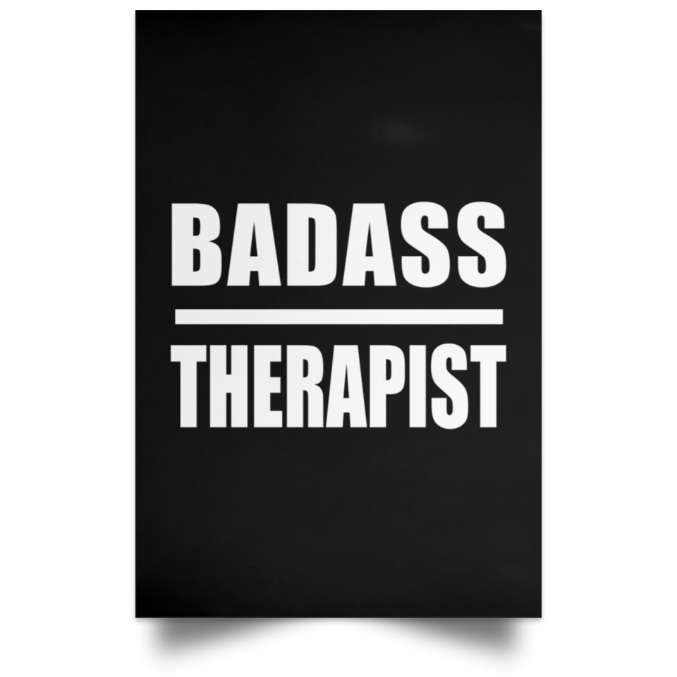 Badass Therapist - Poster Portrait