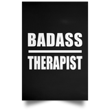 Badass Therapist - Poster Portrait