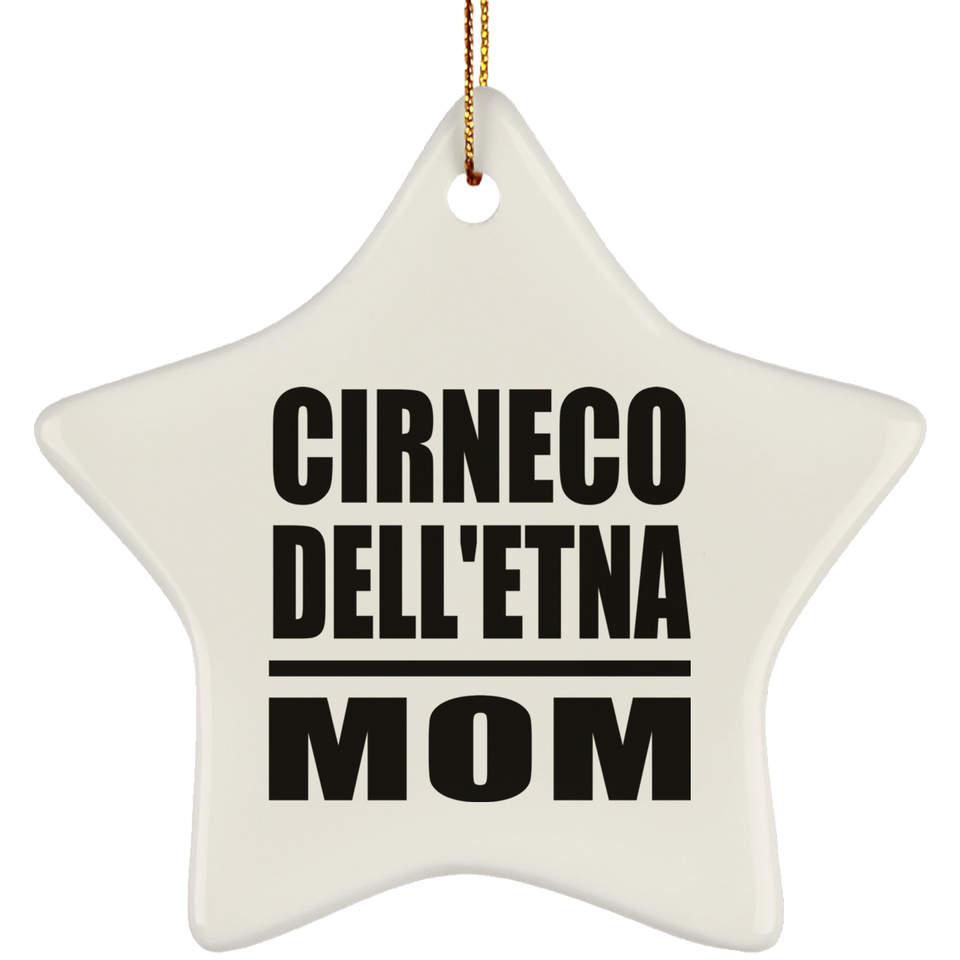 Cirneco Dell'etna Mom - Star Ornament