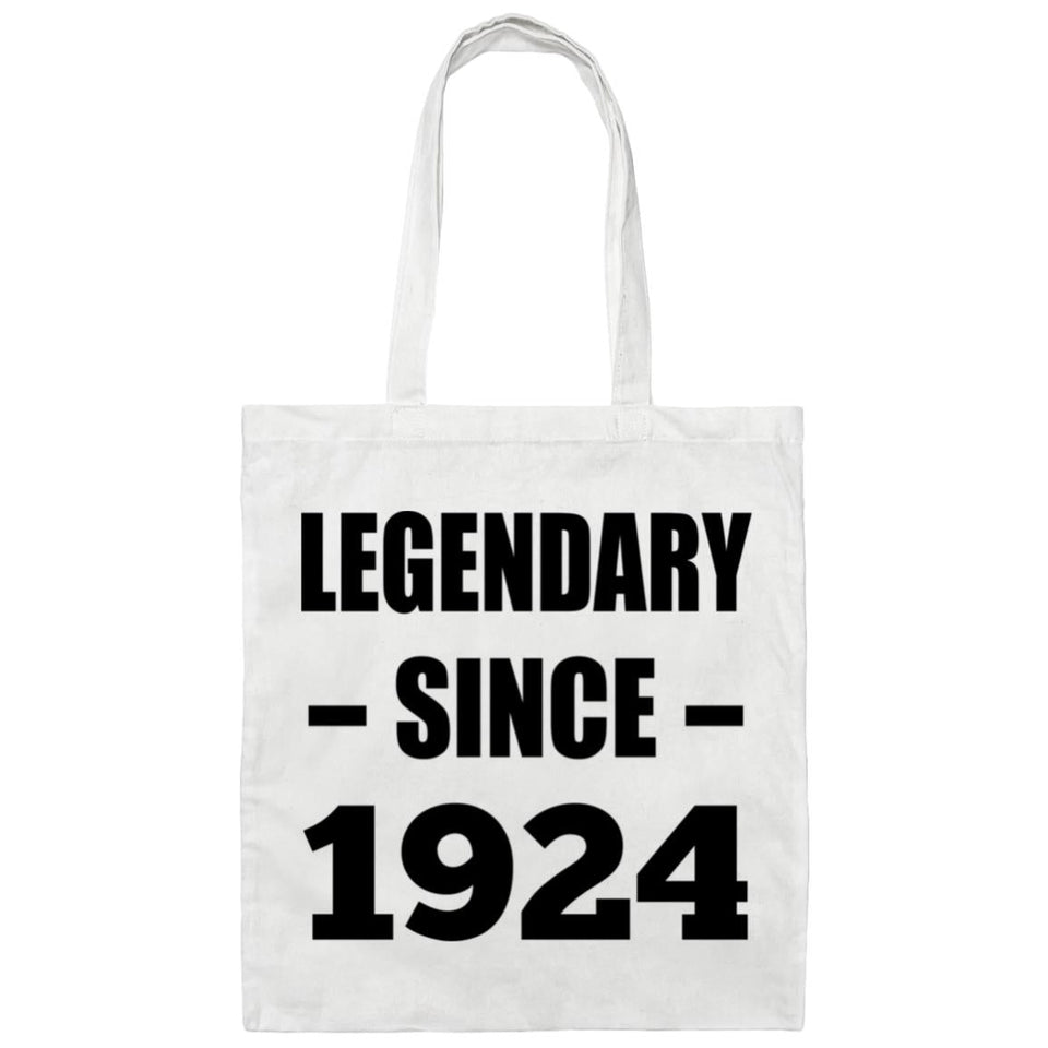 100th Birthday Legendary Since 1924 - Tote Bag White